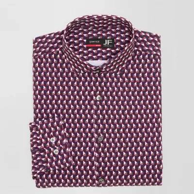 J. Ferrar 360 Stretch Mens Slim Fit Wrinkle Free Long Sleeve Dress Shirt