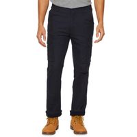Smiths Workwear Fleece Lined Mens Stretch Fabric Straight Relaxed Fit Cargo Pant