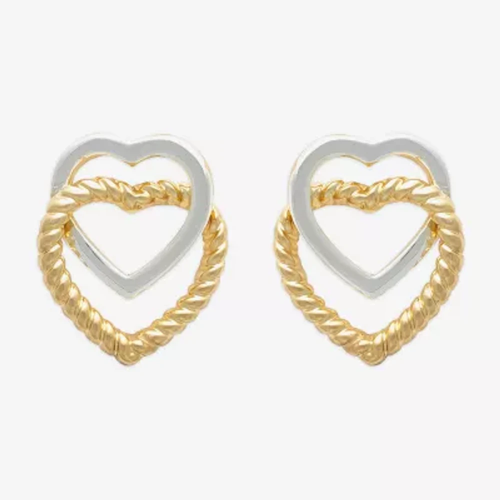 Mixit 19mm Heart Stud Earrings