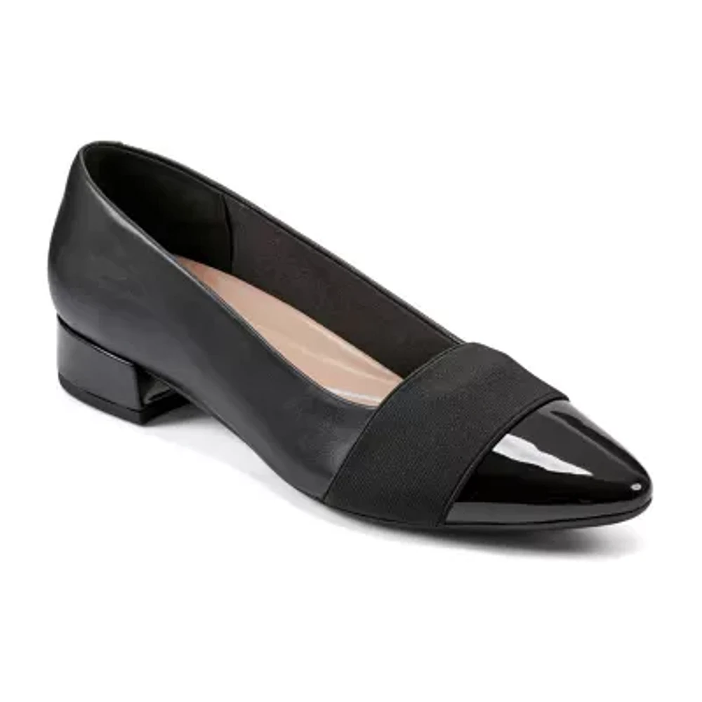 Easy Spirit Castle Womens Pointed Closed Toe Block Heel Pumps