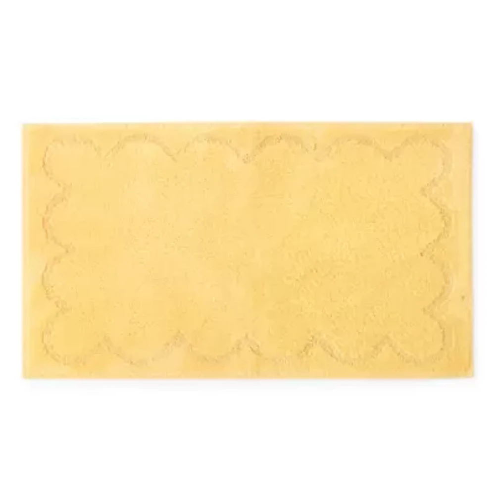 Martha Stewart Cotton Scalloped Bath Rug