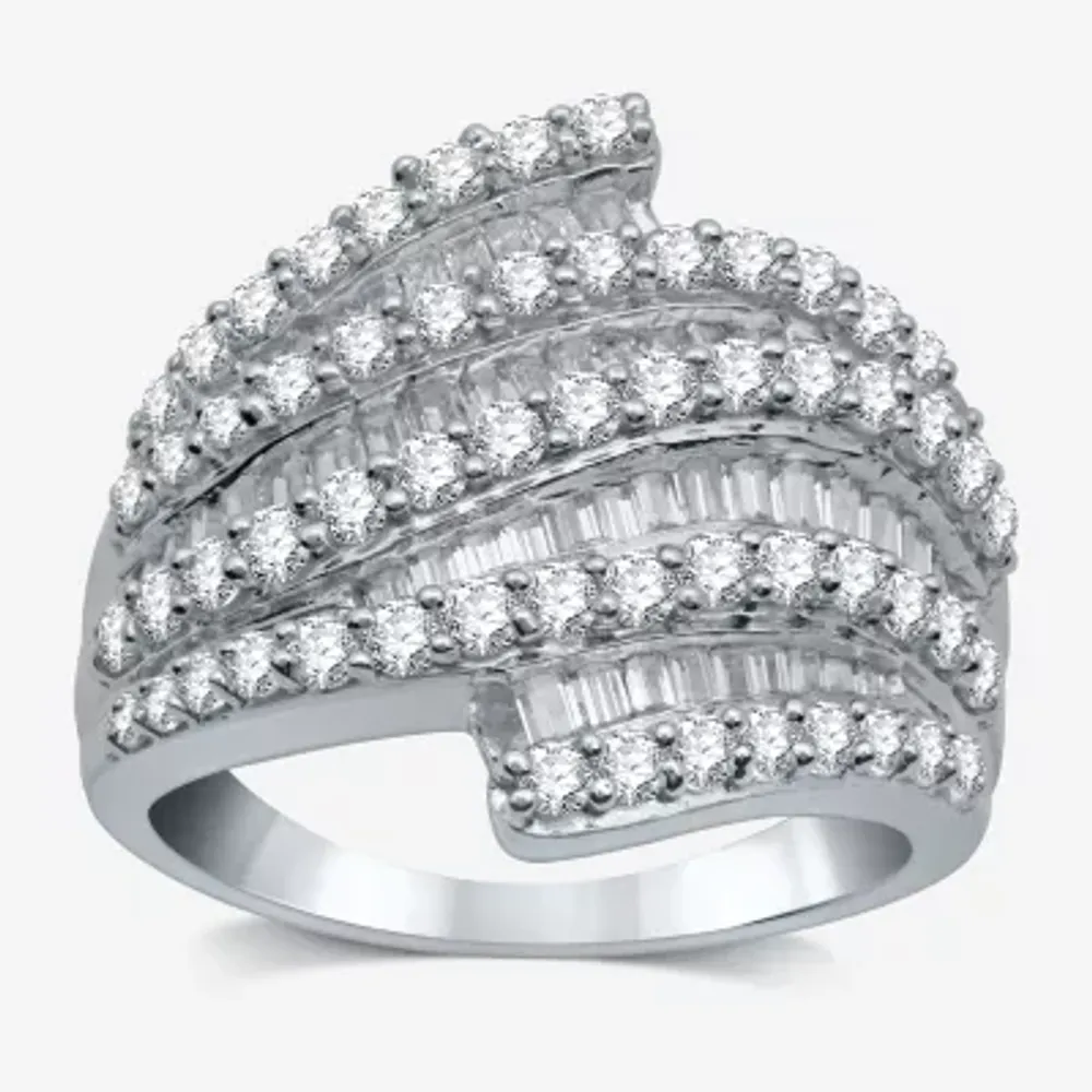 H-I / I1) Womens 2 CT. T.W. Lab Grown White Diamond 10K Gold Band