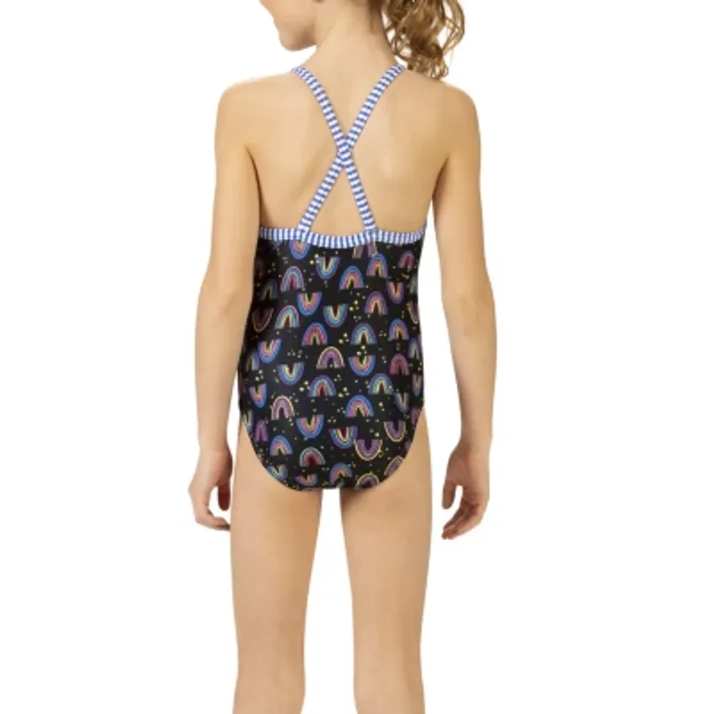 Dolfin Big Kid Girls Easy-on + Easy-off One Piece Swimsuit