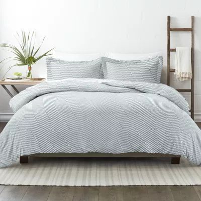 Casual Comfort Modern Diagonal Patterned Duvet Cover Set