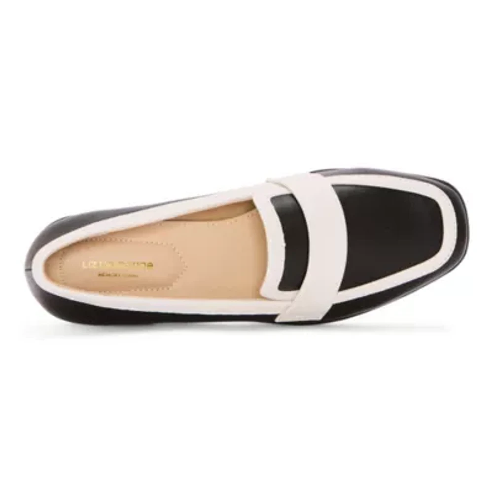 Liz Claiborne Jakey Womens Square Closed Toe Loafers