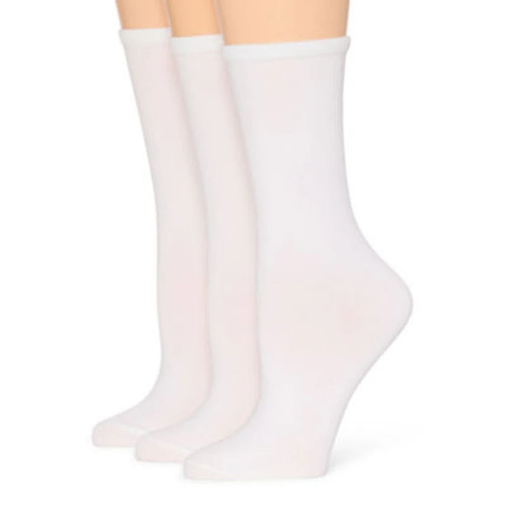 Mixit Everyday Essential Womens 3 Pair Crew Socks