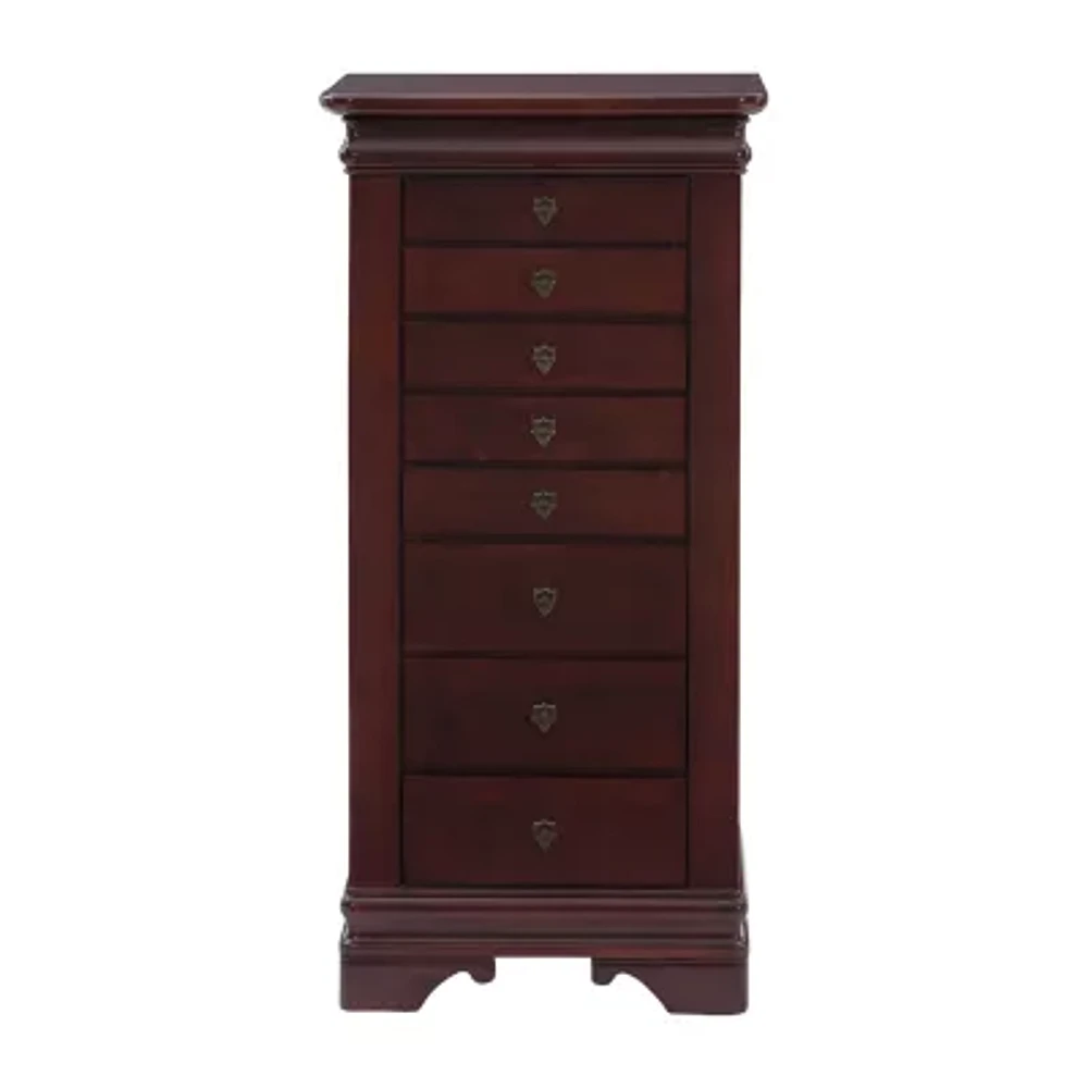 Powell Company Rema Cherry Jewelry Armoire