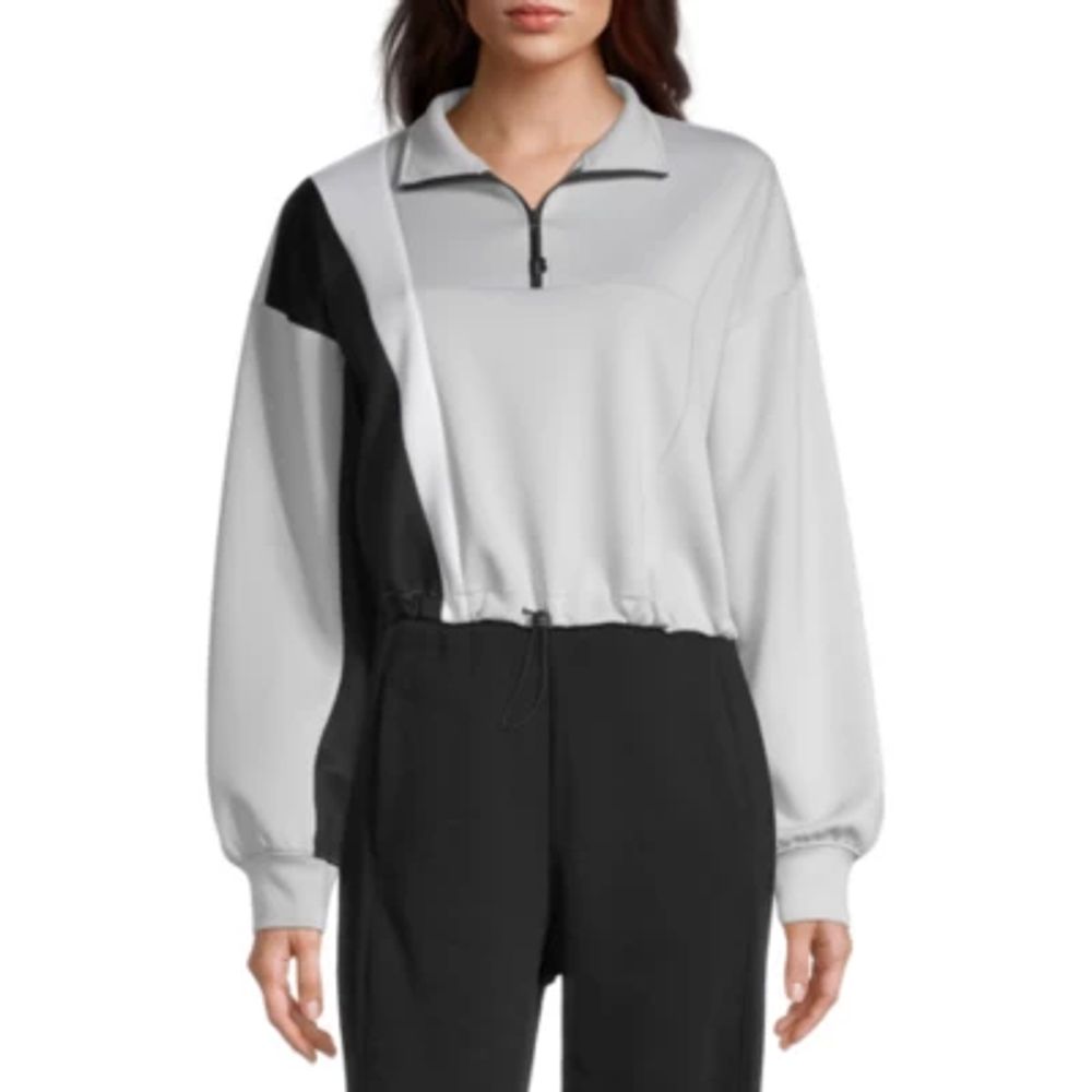 Sports Illustrated Womens Long Sleeve Active Quarter-Zip Pullover