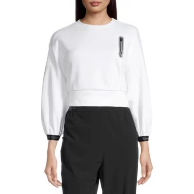 Sports Illustrated Womens Crew Neck 3/4 Sleeve Sweatshirt