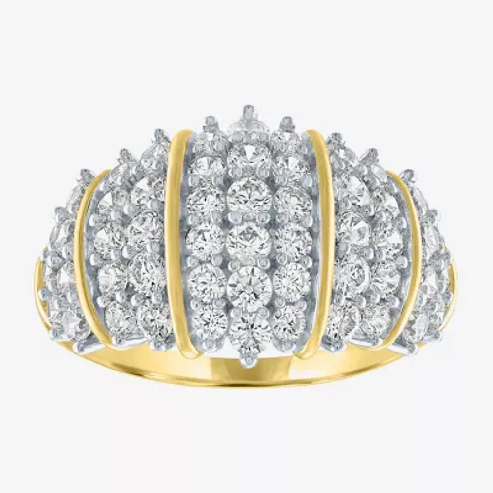(G-H / Si2-I1) Womens 2 CT. T.W. Lab Grown White Diamond 10K Gold Band
