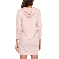 White Mark Womens Long Sleeve Sweatshirt Dress