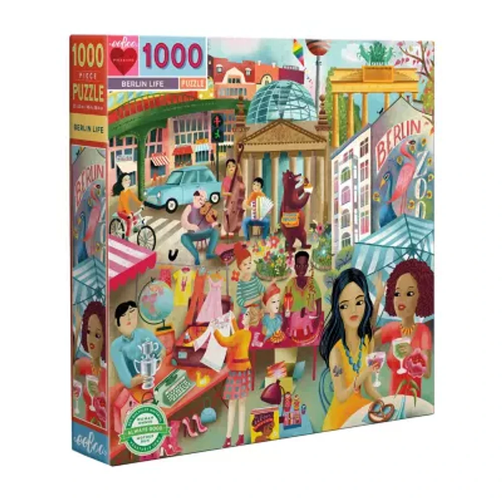 Eeboo Piece And Love Berlin Life 1000 Piece Square 1000 Puzzle