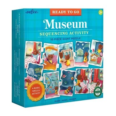 Eeboo Ready To Go Puzzle - Museum - Sequencing Activity 10-pc. Puzzle