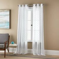 Stratford Park Cassie Grommet Top Sheer Set of 2 Curtain Panel