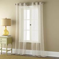 Stratford Park Paulina Grommet Top Sheer Set of 2 Curtain Panel
