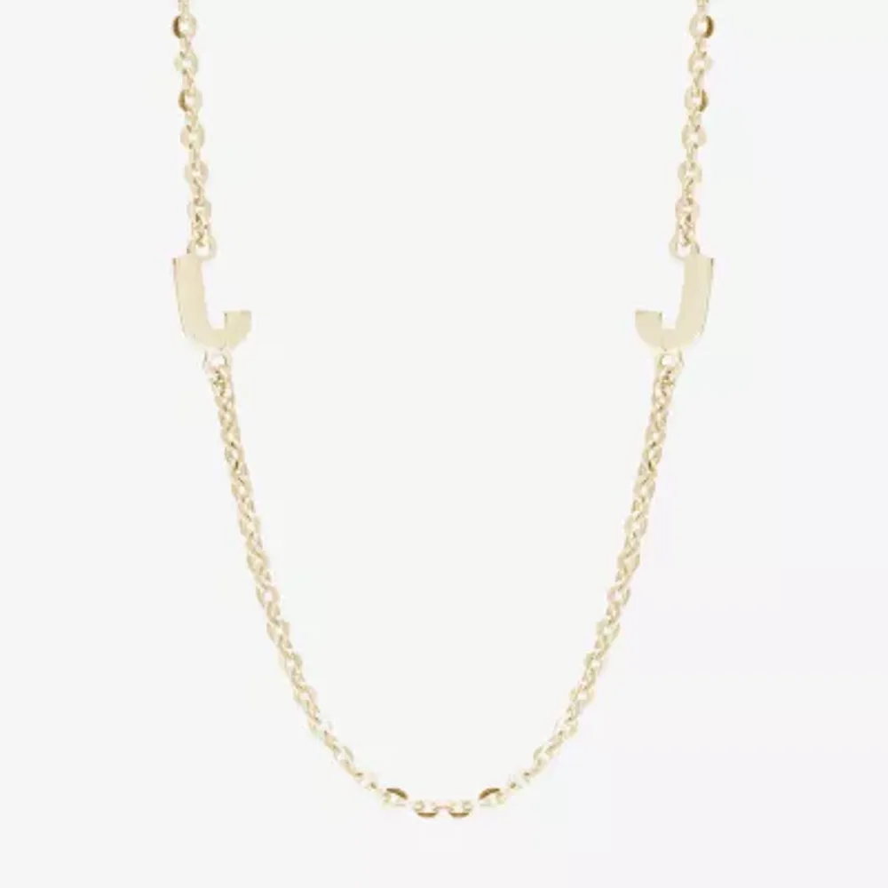 Womens 14K Gold Over Silver 16 Inch Cable Chain Necklace
