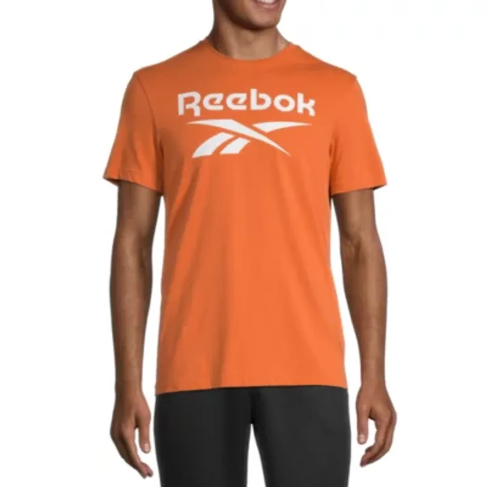 Reebok Mens Crew Neck Short Sleeve Regular Fit Graphic T-Shirt