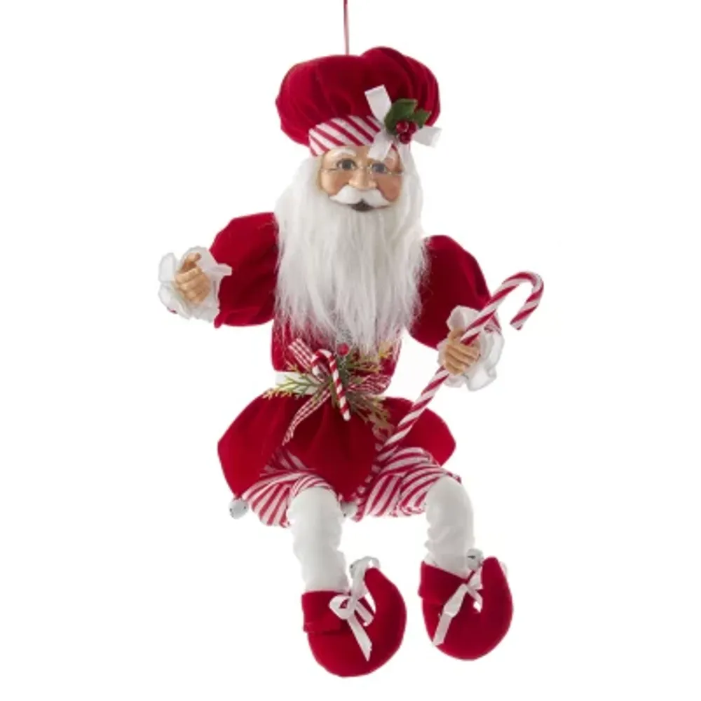Kurt Adler 17-Inch Kringle Klaus Peppermint Chef Santa