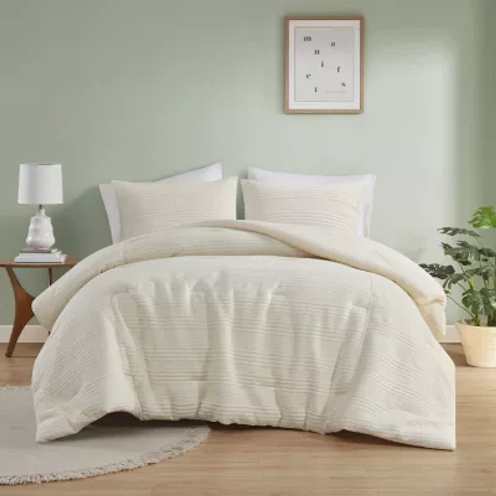 Intelligent Design Sawyer Knitted 3-pc. Midweight Comforter Set