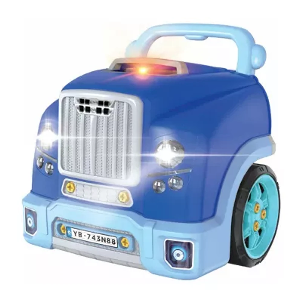 The Bubble Factory Blue Motor Car Engine Workshop Interactive Toy