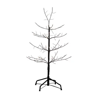 Kurt Adler 3-Foot Black Twig Tree with Warm White Cool White Twinkle Lights