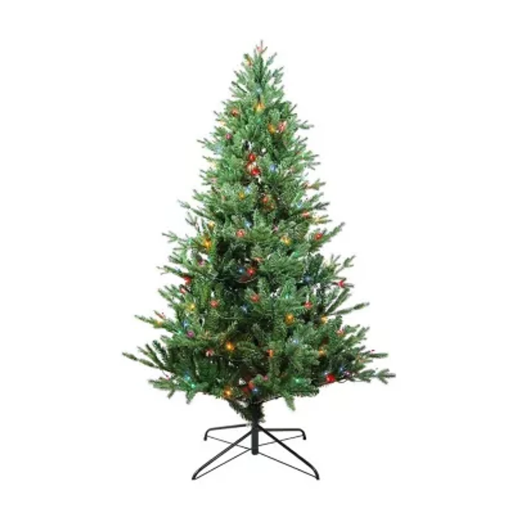 Kurt Adler 6-Foot Pre-Lit Multi-Color Incandescent Jackson Pine Tree