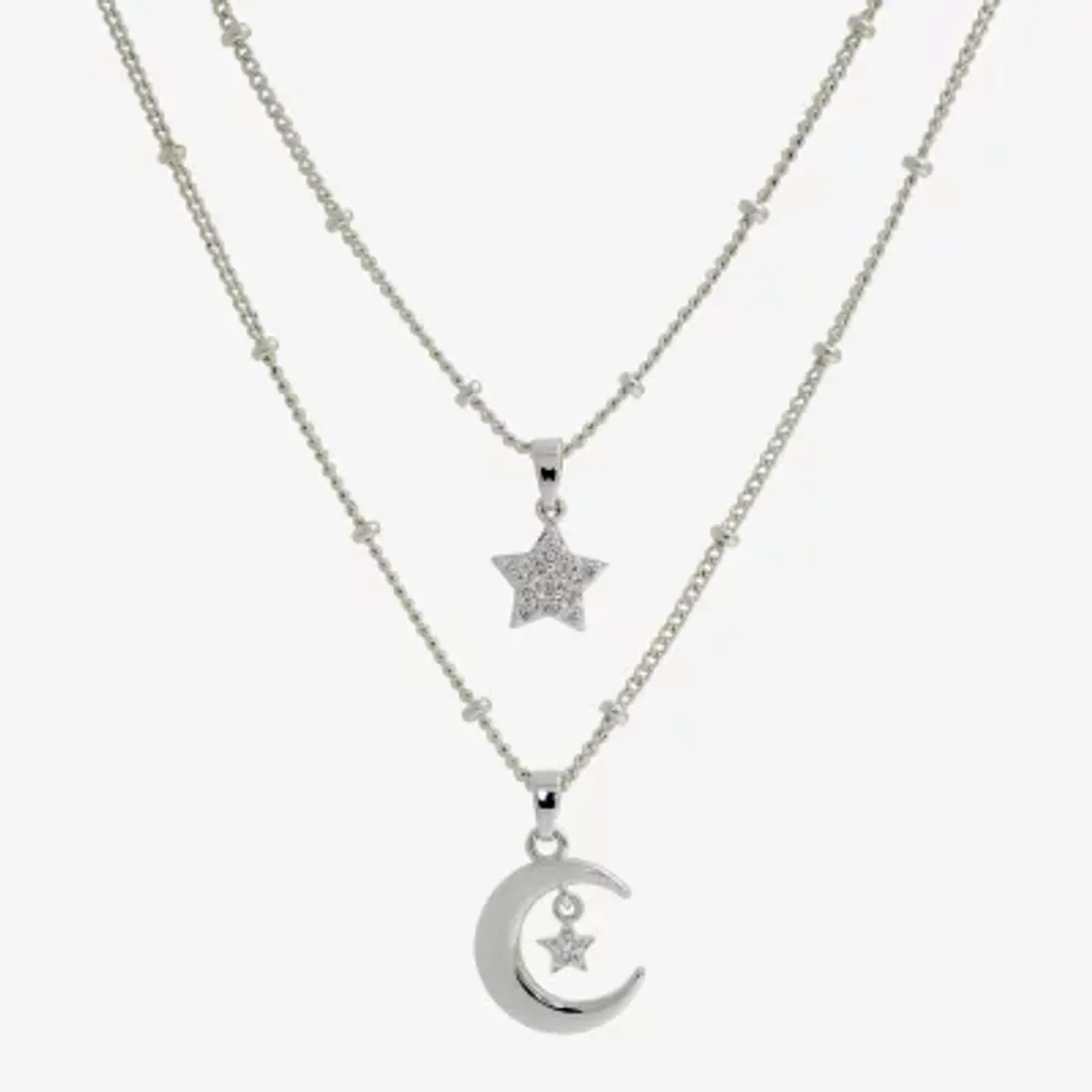 Sparkle Allure Womens Cubic Zirconia Star 2-pc. Necklace Set