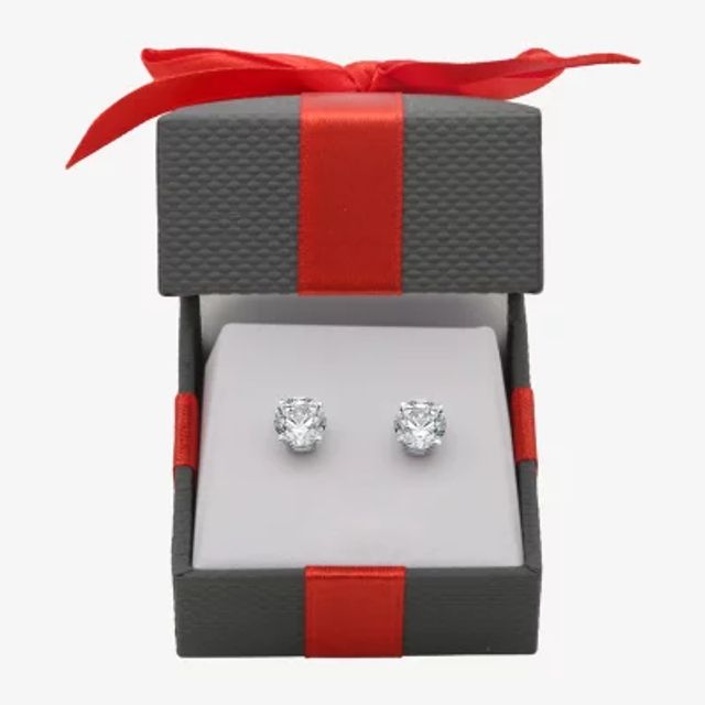 2 CT. T.W. Natural White Diamond 14K Gold 6.3mm Stud Earrings