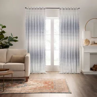 Mercantile Amari Rod Pocket Light-Filtering Single Curtain Panel