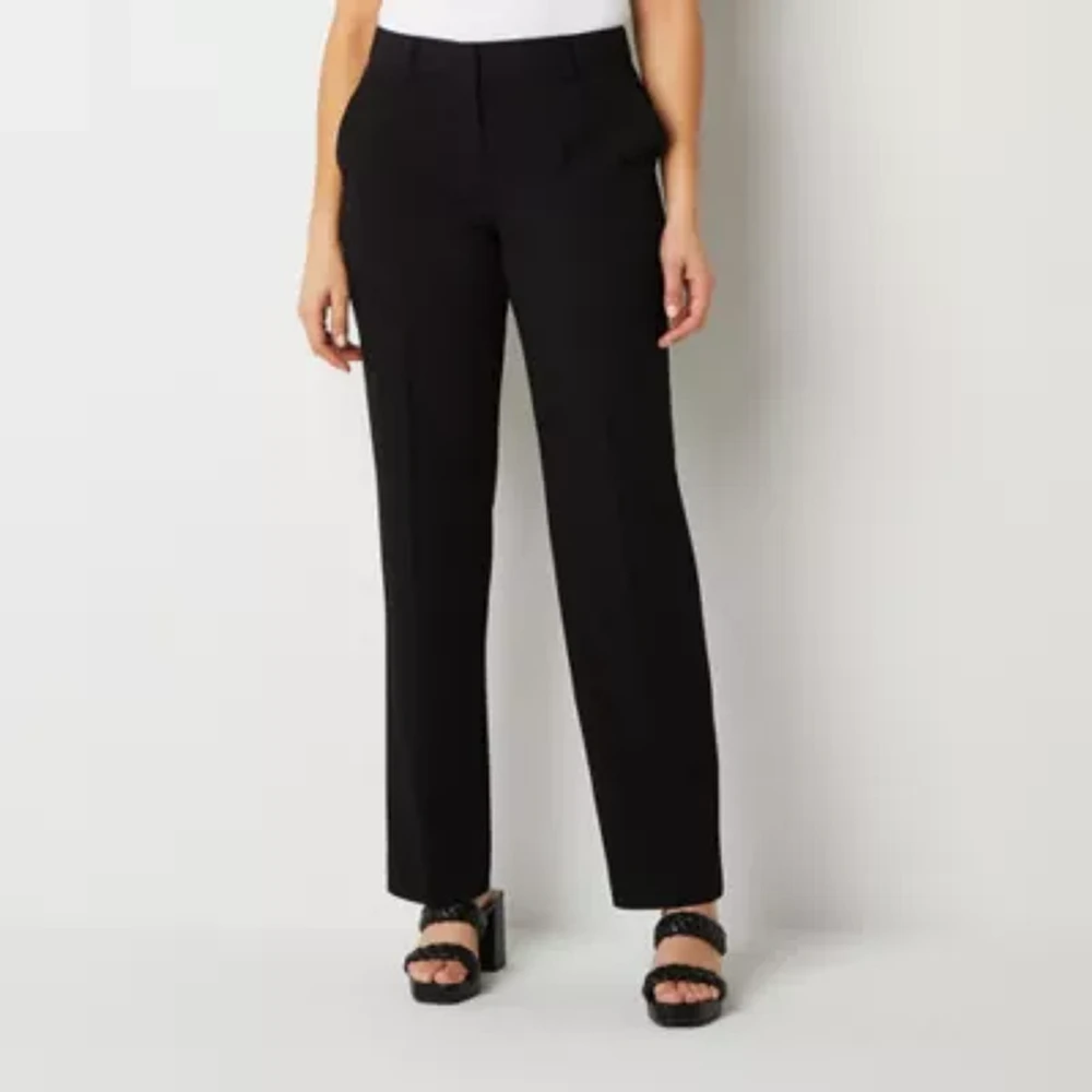 Worthington Womens Modern Curvy Trouser