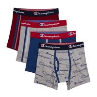 Champion Big Kid Boys 4 Pack Boxer Briefs