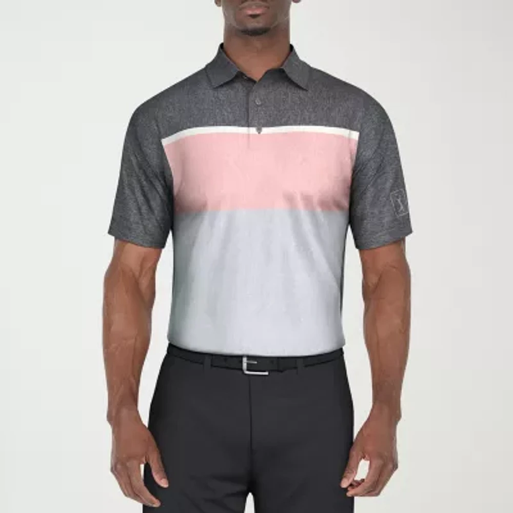 PGA TOUR Athletic Mens Classic Fit Short Sleeve Polo Shirt