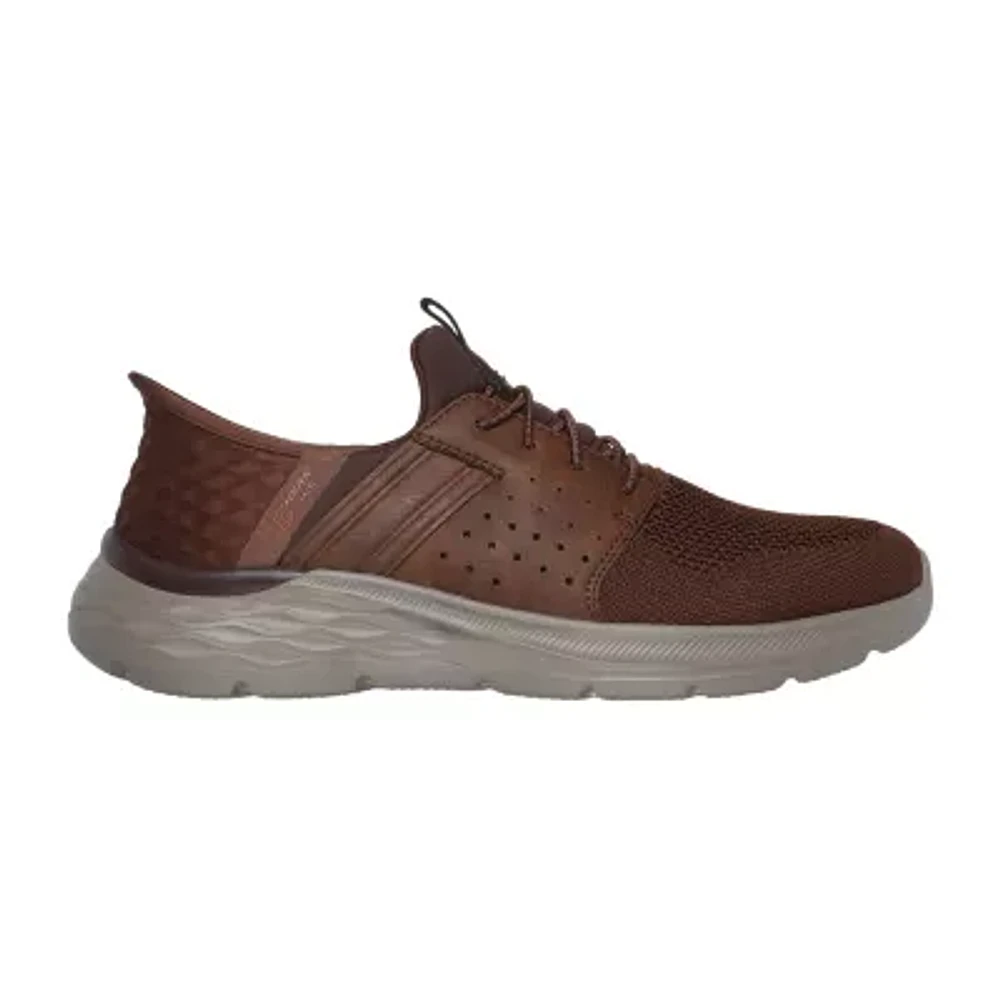 Skechers Hands Free Slip-Ins Garner Newick Mens Round Slip-On Shoe-Extra Wide Width