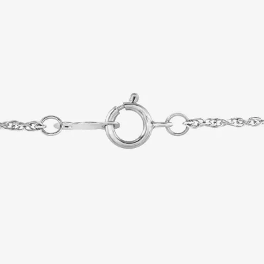 Yes, Please! Womens Lab Created White Sapphire Sterling Silver Heart 2-pc. Jewelry Set