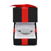 Womens 2mm 1 CT.T.W. Natural Diamond 10K White Gold Anniversary Band