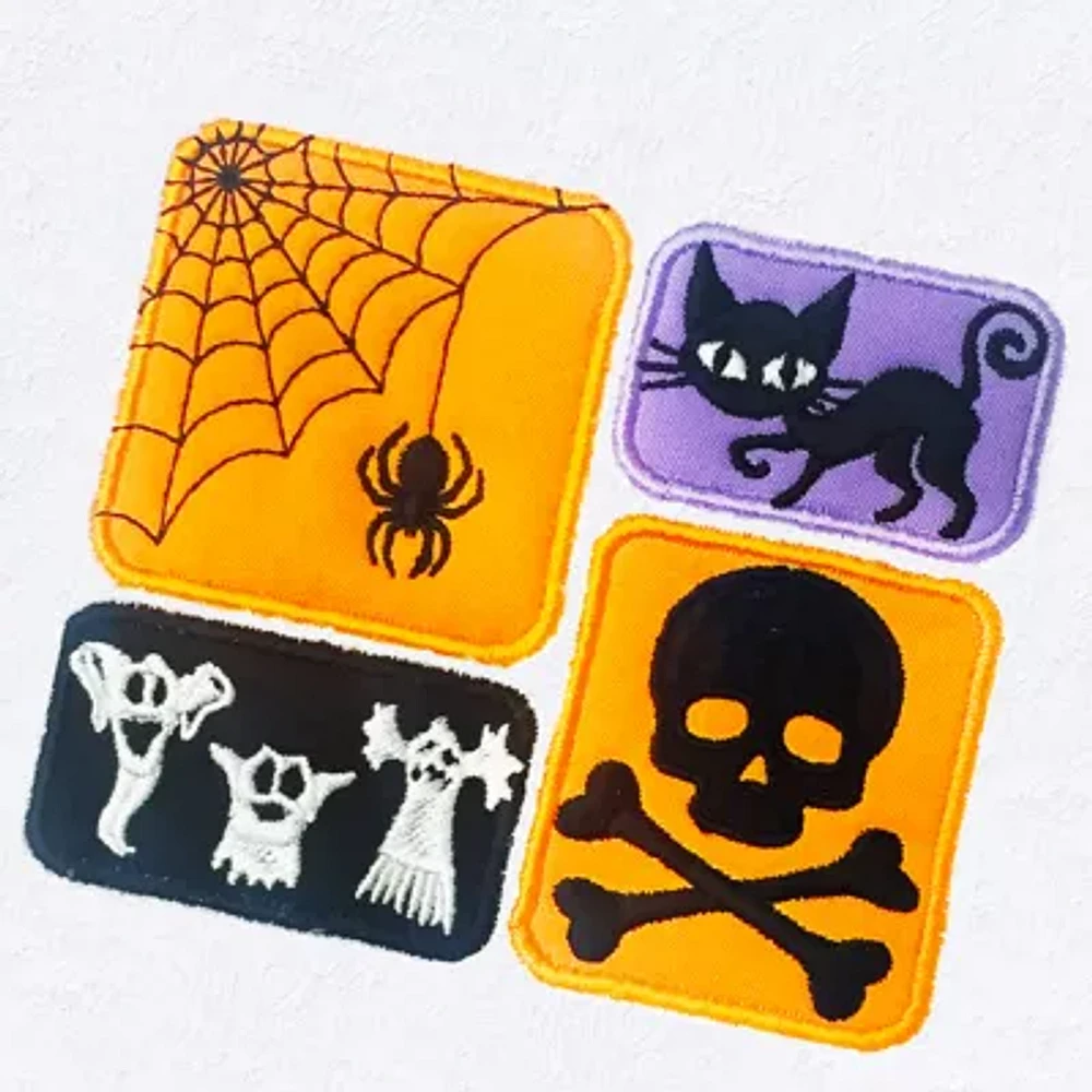 Linum Home Textiles Halloween Spooky Embroidered 2-pc. Hand Towel