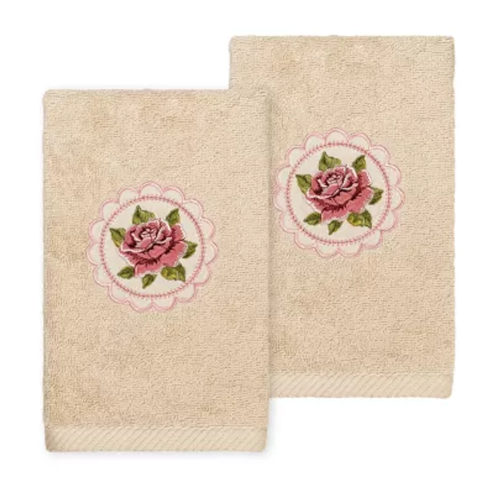 Linum Home Textiles Rosalee Embroidered 2-pc. Hand Towel