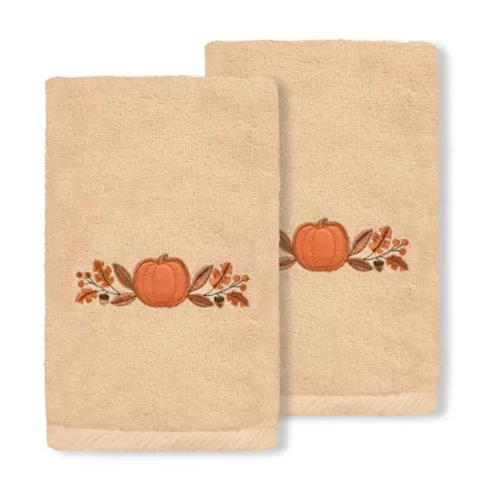 Linum Home Textiles Harvest Bounty Embroidered 2-pc. Hand Towel