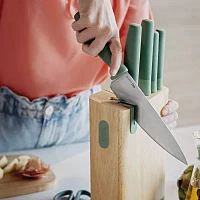 BergHOFF Leo Forest Stainless Steel 6-pc. Knife Block Set