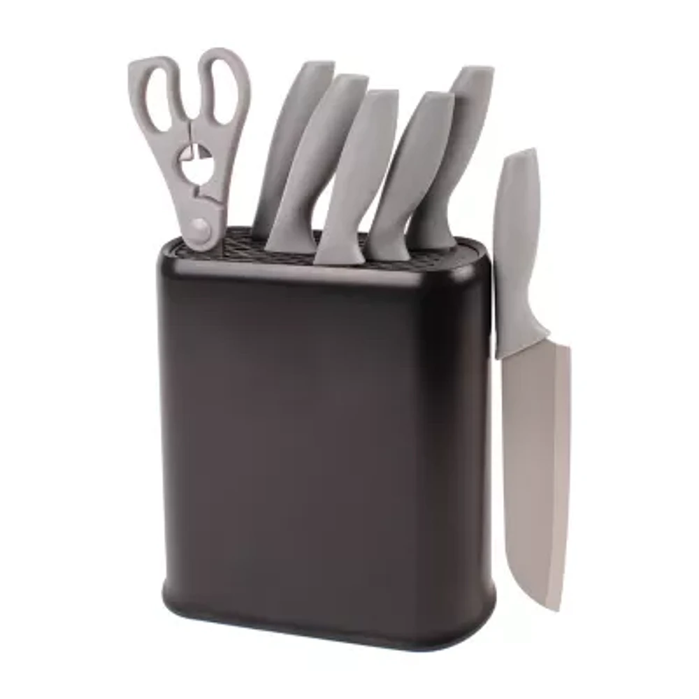 BergHOFF Leo Stainless Steel 8-pc. Universal Knife Block Set
