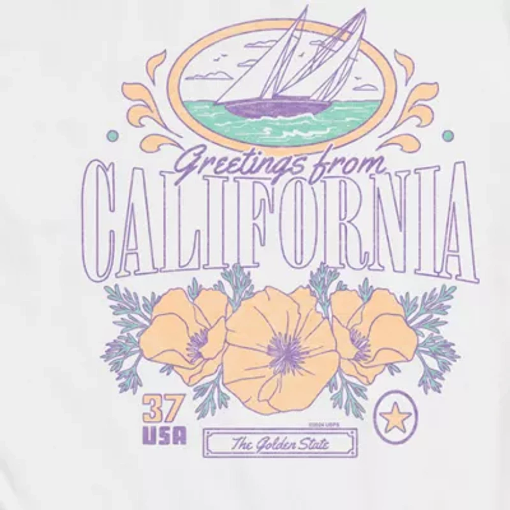 Mens Short Sleeve California Graphic T-Shirt