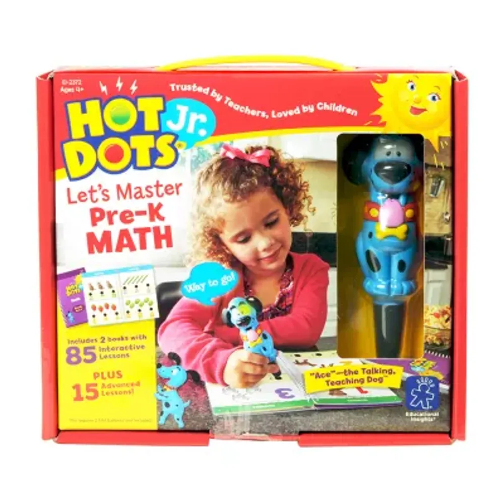 Educational Insights Hot Dotsã‚® Jr. Let'S Master Pre-K Math Set With Ace Pen
