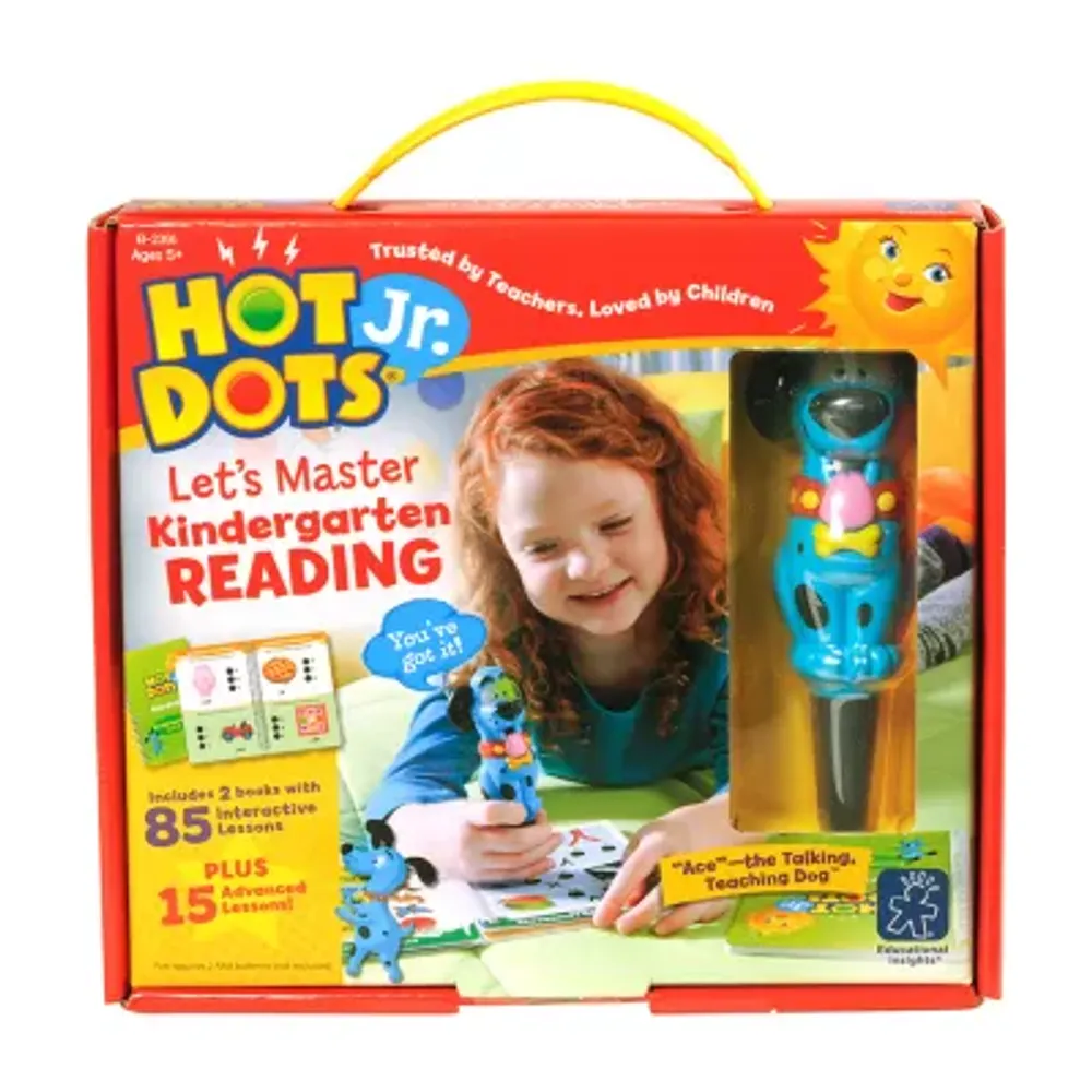 Educational Insights Hot Dotsãƒâ‚® Jr. Let'S Master Kindergarten Reading Set With Ace Pen