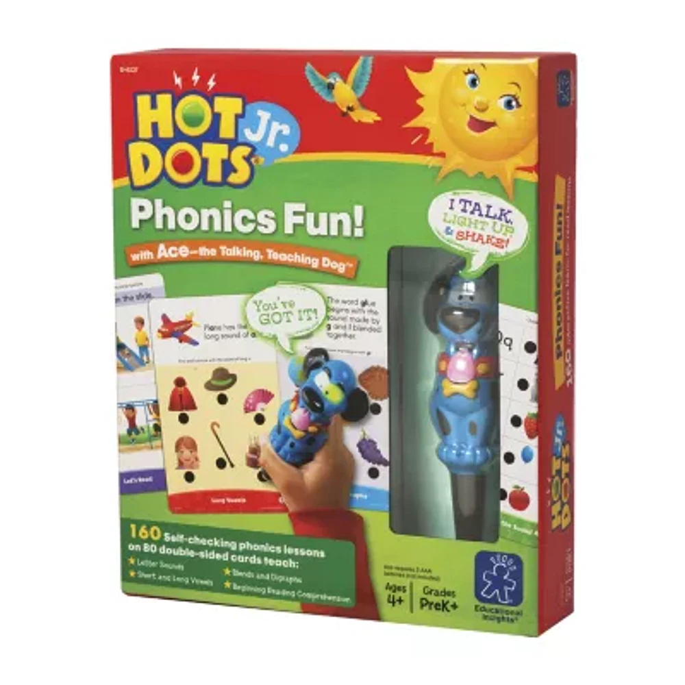 Educational Insights Hot Dotsãƒâ‚® Jr. Phonics Fun! Set With Ace Pen