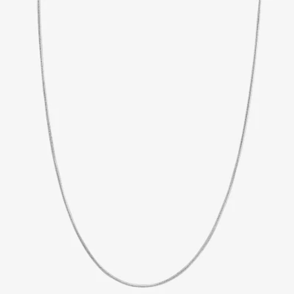 Silver Reflections Womens Pure Silver Over Brass Inch Snake Chain Necklace