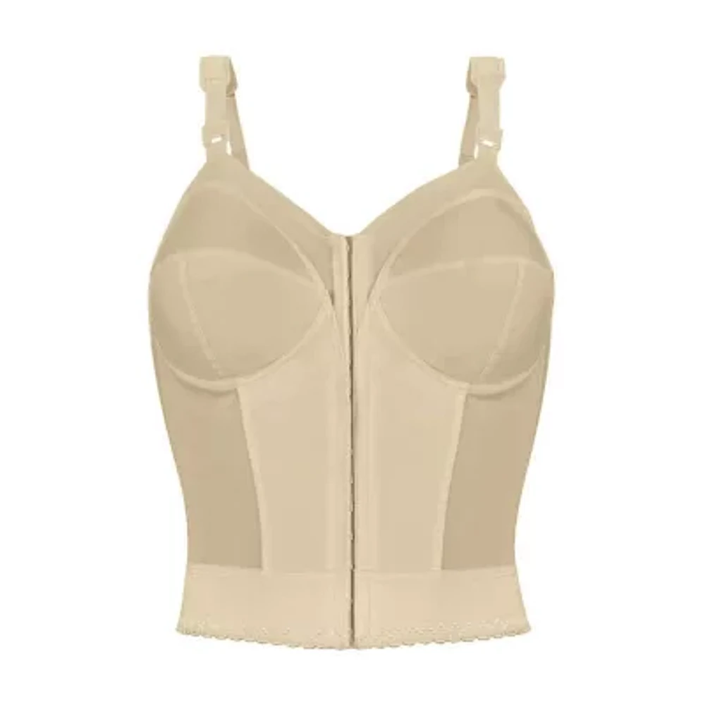 Exquisite Form® Women's FULLY Slimming Wireless Back & Posture Support Longline Bra with Front Closure- 5107530