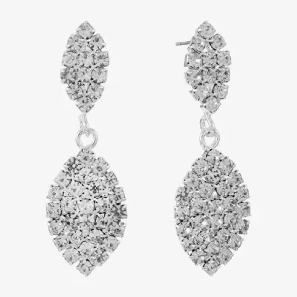 Monet Jewelry Timeless Double Womens Hypoallergenic Drop Earrings