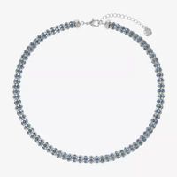 Monet Jewelry Womens Orange 18 Inch Collar Necklace