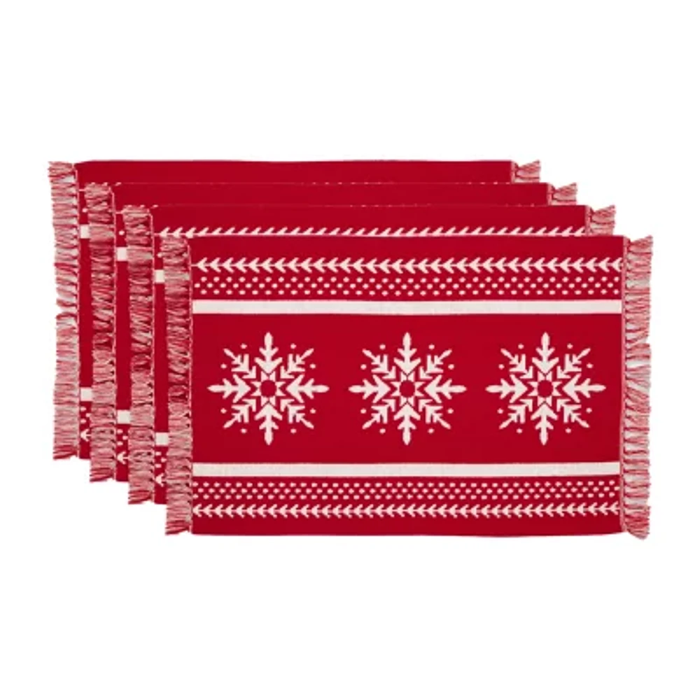 Design Imports Nordic Snowflake 4-pc. Placemat
