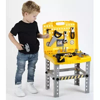 Cat Foldable Workbench - Transportable Tool Shop Kids Pretend Play Tool Play Set